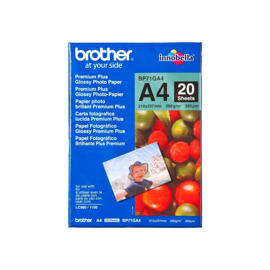 Brother papel fotografico glossy premium a4