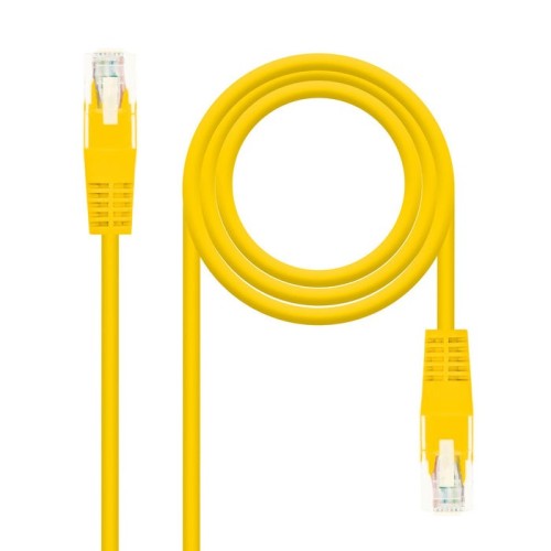 Nanocable cable de red rj45 cat.6 utp awg24 0.50m - amarillo