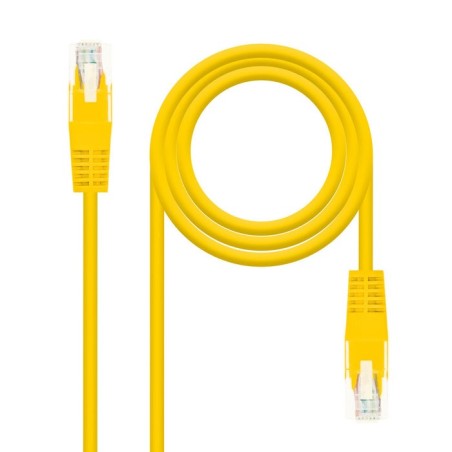 Nanocable cable de red rj45 cat.6 utp awg24 0.50m - amarillo