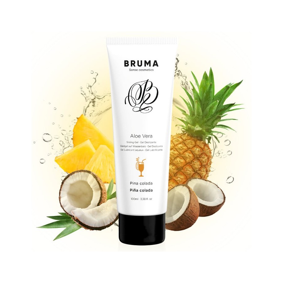Bruma - gel deslizante con aloe vera sabor a piña colada 100 ml