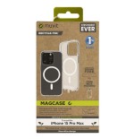 Muvit for change funda recycletek magsafe compatible con apple iphone 15 pro transparente