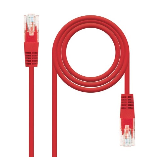 Nanocable cable de red rj45 cat.6 utp awg24 2m - rojo