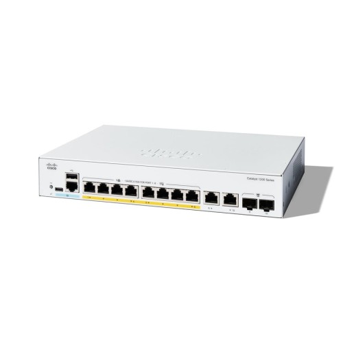 Cisco c1200-8fp-2g switch gestionado l2/l3 gigabit ethernet (10/100/1000) blanco
