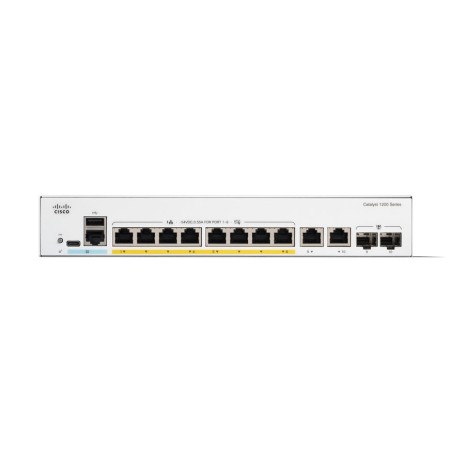 Cisco c1200-8fp-2g switch gestionado l2/l3 gigabit ethernet (10/100/1000) blanco