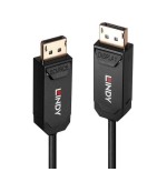 Lindy 38525 cable displayport 10 m negro fibre optic hybrid 2.0 uhbr10