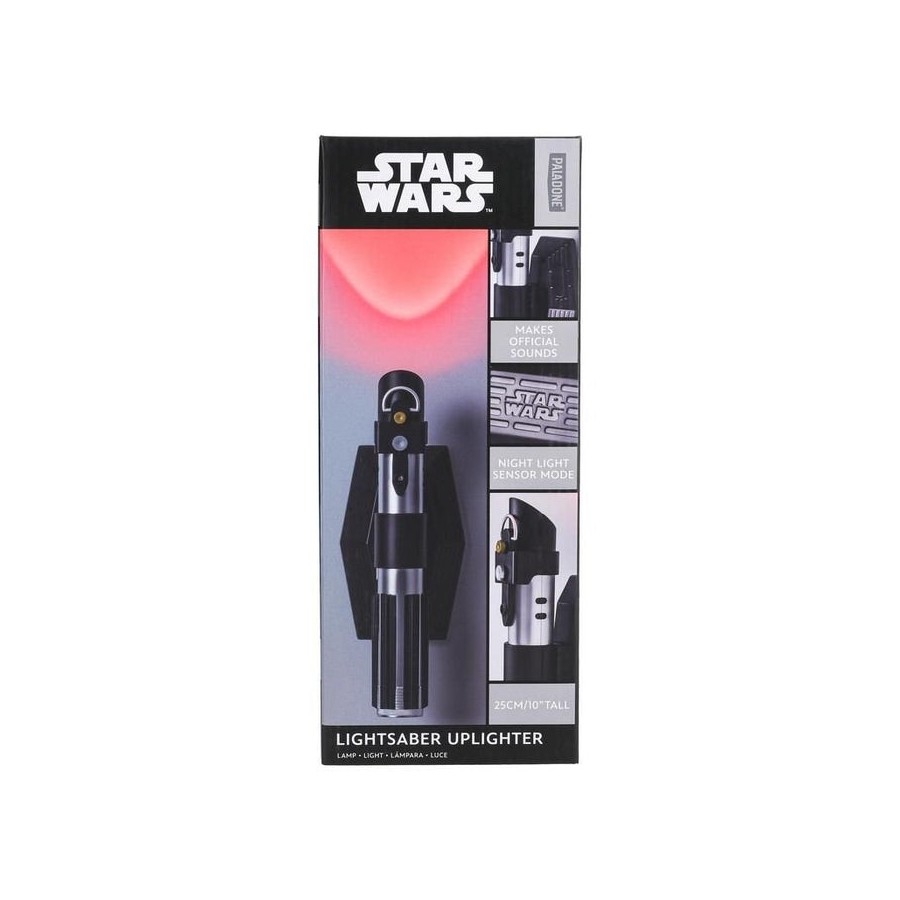 Lámpara para pared paladone star wars sable laser darth vader