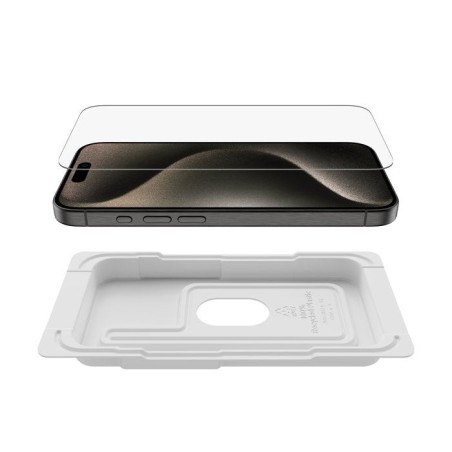 Protector de pantalla belkin ova133zz iphone 15 pro ultraglass2 screenforce