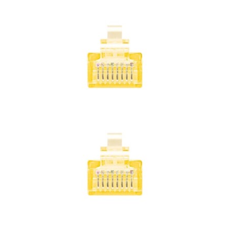 Nanocable cable de red rj45 cat.6 utp awg24 1m - amarillo