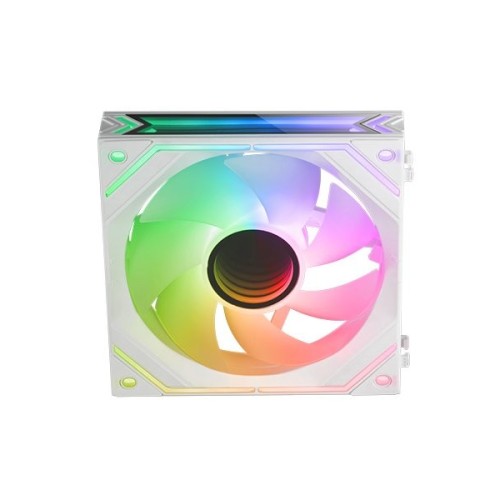 Ventilador mars gaming mf-linkfinity 12cm argb blanco