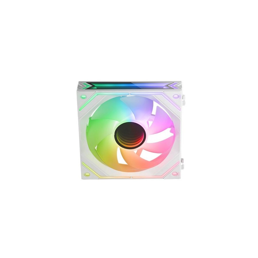 Ventilador mars gaming mf-linkfinity 12cm argb blanco