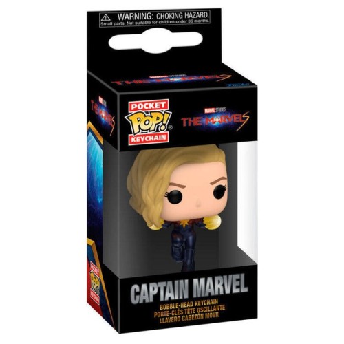 Llavero pocket pop the marvels captain marvel
