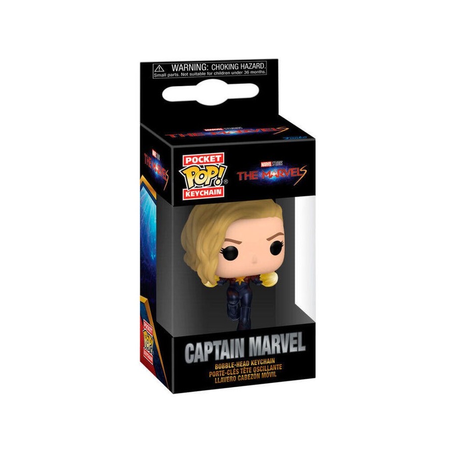 Llavero pocket pop the marvels captain marvel