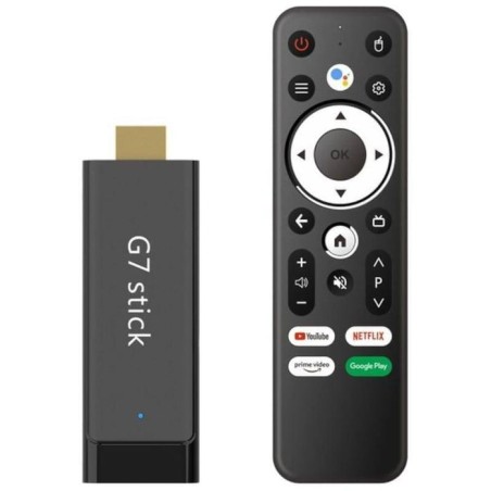 G7 stick s905y4 2gb/16gb dual wifi control por voz android 11 - android tv