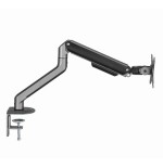 Gembird desk mounted adjustable monitor arm space grey