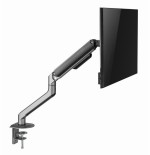 Gembird desk mounted adjustable monitor arm space grey