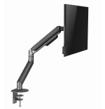 Gembird desk mounted adjustable monitor arm space grey