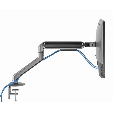 Gembird desk mounted adjustable monitor arm space grey