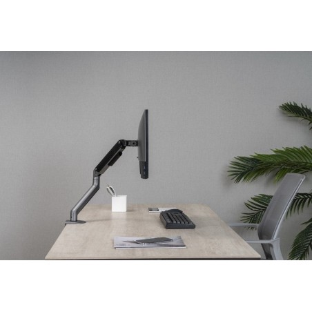 Gembird desk mounted adjustable monitor arm space grey