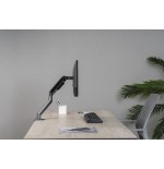 Gembird desk mounted adjustable monitor arm space grey