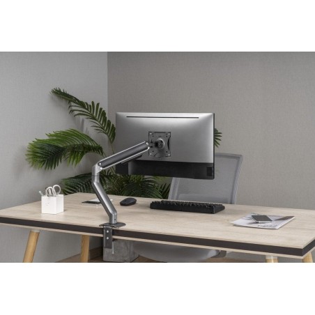Gembird desk mounted adjustable monitor arm space grey