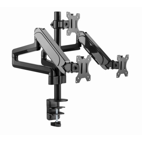 Gembird desk mounted adjustable mounting arm for 3 monitors - full-motion