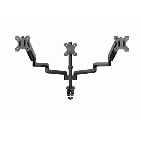 Gembird desk mounted adjustable mounting arm for 3 monitors - full-motion