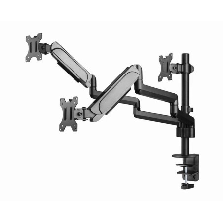 Gembird desk mounted adjustable mounting arm for 3 monitors - full-motion