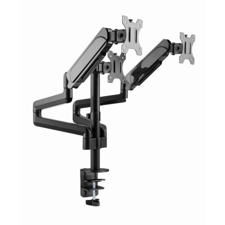 Gembird desk mounted adjustable mounting arm for 3 monitors - full-motion