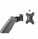Gembird desk mounted adjustable mounting arm for 3 monitors - full-motion