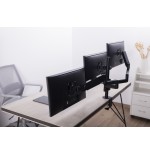 Gembird desk mounted adjustable mounting arm for 3 monitors - full-motion