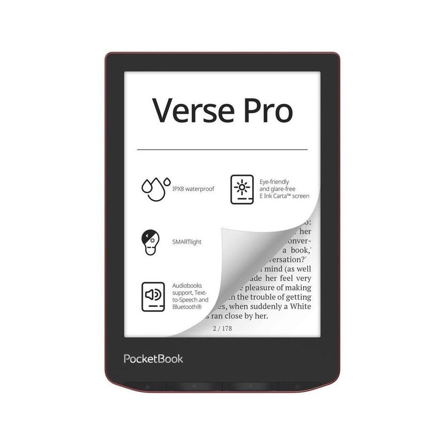 Pocketbook verse pro rojo pasión