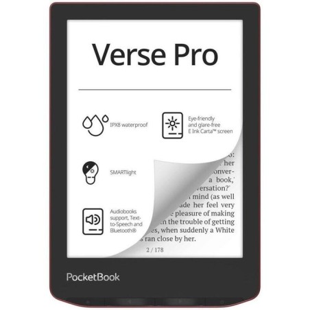 Pocketbook verse pro rojo pasión