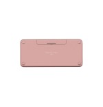 Teclado  español logitech pebble keys 2 k380s rf wireless + bluetooth qwerty rosa