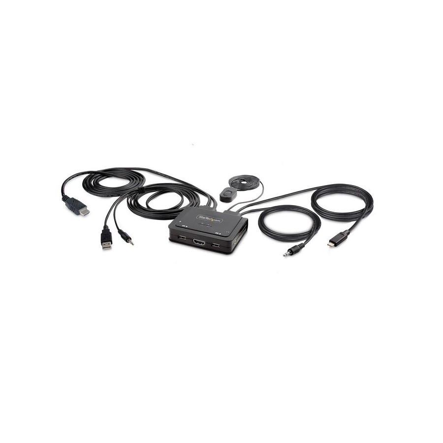 Switch  startech.com c2-h46-uac-cbl-kvm interruptor kvm negro