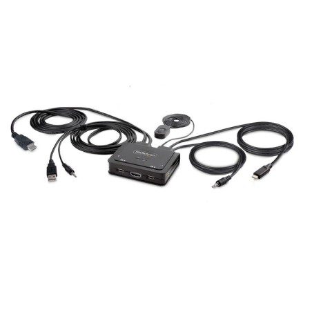 Switch  startech.com c2-h46-uac-cbl-kvm interruptor kvm negro
