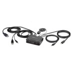 Switch  startech.com c2-h46-uac-cbl-kvm interruptor kvm negro