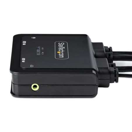 Switch  startech.com c2-h46-uac-cbl-kvm interruptor kvm negro