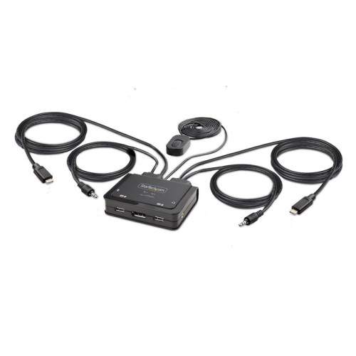 Switch  startech.com c2-d46-uc2-cbl-kvm interruptor kvm negro