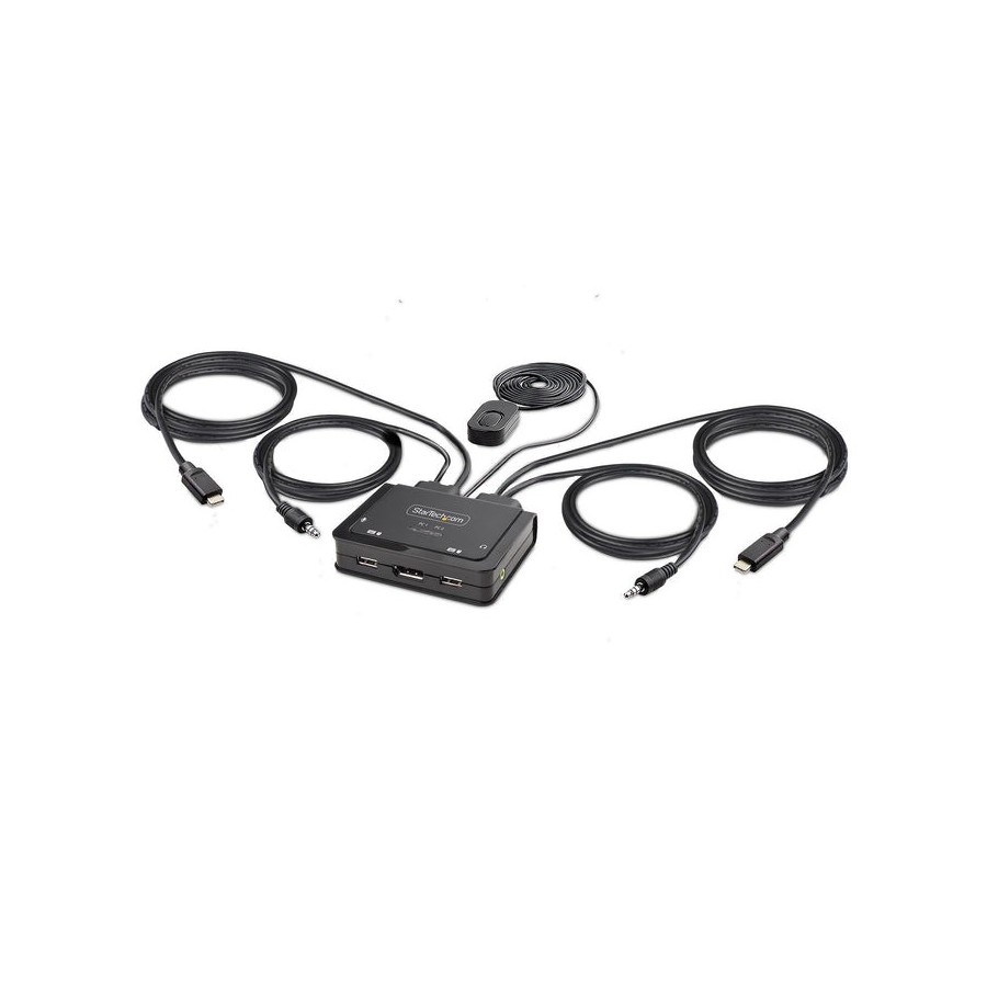 Switch  startech.com c2-d46-uc2-cbl-kvm interruptor kvm negro