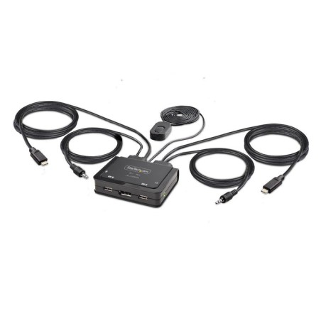 Switch  startech.com c2-d46-uc2-cbl-kvm interruptor kvm negro