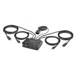 Switch  startech.com c2-d46-uc2-cbl-kvm interruptor kvm negro