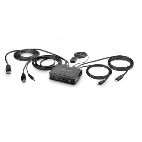 Switch  startech.com c2-d46-uac-cbl-kvm interruptor kvm negro