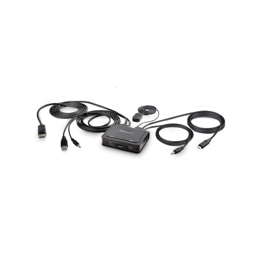 Switch  startech.com c2-d46-uac-cbl-kvm interruptor kvm negro
