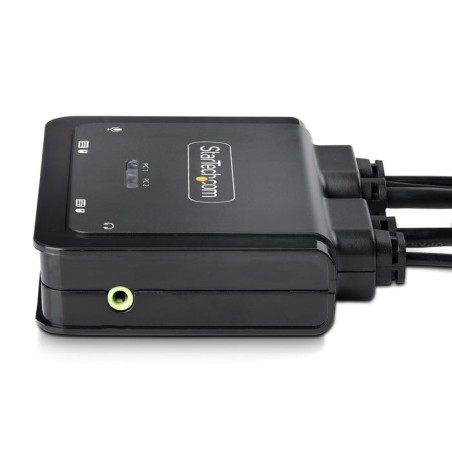 Switch  startech.com c2-d46-uac-cbl-kvm interruptor kvm negro
