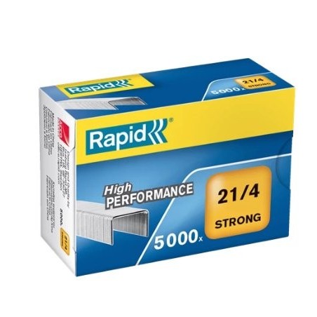 Rapid caja de 5000 grapas 21/4 - alambre reforzado galvanizado - patilla de 4mm