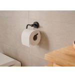 Portarrollos papel higienico tesa moon black montado en pared negro