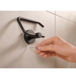 Portarrollos papel higienico tesa moon black montado en pared negro