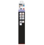 Tesa moon black soporte para toallas montado en pared negro