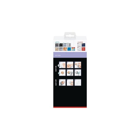 Tesa moon black aluminio montado en pared cesta de ducha