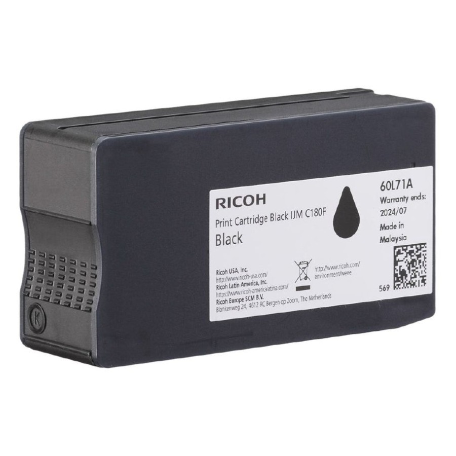 Ricoh tinta negro ijm c180f aprox. 2.000 copias